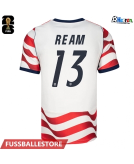 Günstige Vereinigte Staaten Tim Ream #13 Heimtrikot WM 2026 Kurzarm